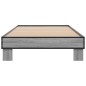 vidaXL Estructura cama madera ingeniería metal gris Sonoma 100x200 cm vidaXL Estructura cama madera ingeniería metal gris Sonoma 100x200 cm