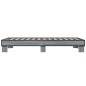 vidaXL Estructura cama madera ingeniería metal gris Sonoma 100x200 cm vidaXL Estructura cama madera ingeniería metal gris Sonoma 100x200 cm