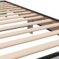 vidaXL Estructura cama madera ingeniería metal gris Sonoma 100x200 cm vidaXL Estructura cama madera ingeniería metal gris Sonoma 100x200 cm