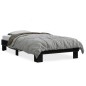 vidaXL Estructura de cama madera de ingeniería y metal negro 90x200 cm