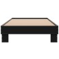 vidaXL Estructura de cama madera de ingeniería y metal negro 90x200 cm