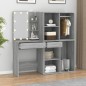 vidaXL Tocador con LED y armario madera contrachapada gris Sonoma vidaXL Tocador con LED y armario madera contrachapada gris Sonoma
