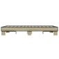 vidaXL Estructura cama madera ingeniería metal roble Sonoma 135x190 cm vidaXL Estructura cama madera ingeniería metal roble Sonoma 135x190 cm