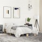 vidaXL Estructura cama madera ingeniería metal roble Sonoma 140x190 cm