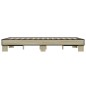 vidaXL Estructura cama madera ingeniería metal roble Sonoma 140x190 cm