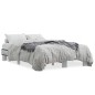 vidaXL Estructura cama madera ingeniería metal gris Sonoma 140x190 cm vidaXL Estructura cama madera ingeniería metal gris Sonoma 140x190 cm