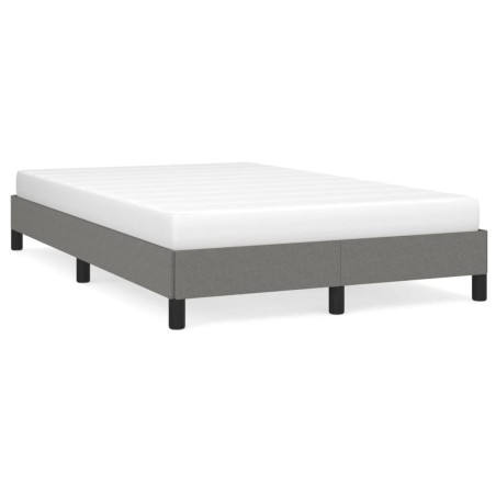 vidaXL Estructura de cama tela gris oscuro 120x190 cm