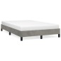 vidaXL Estructura de cama terciopelo gris claro 120x190 cm vidaXL Estructura de cama terciopelo gris claro 120x190 cm