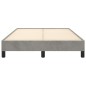vidaXL Estructura de cama terciopelo gris claro 120x190 cm vidaXL Estructura de cama terciopelo gris claro 120x190 cm