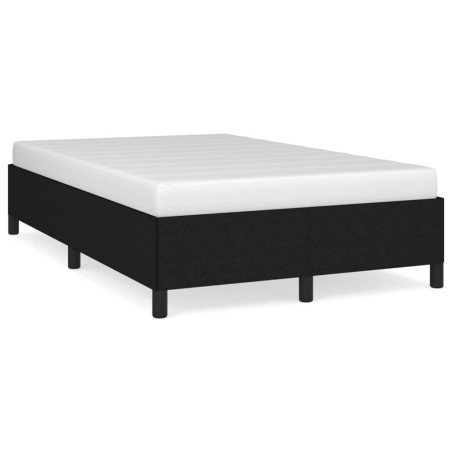 vidaXL Estructura de cama tela negro 120x190 cm
