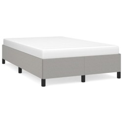 vidaXL Estructura de cama tela gris claro 120x190 cm
