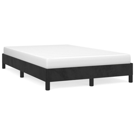 vidaXL Estructura de cama terciopelo negro 120x190 cm