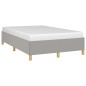 vidaXL Estructura de cama tela gris claro 120x190 cm vidaXL Estructura de cama tela gris claro 120x190 cm