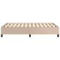 vidaXL Estructura de cama cuero sintético color capuchino 120x190 cm