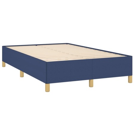 vidaXL Estructura de cama tela azul 120x190 cm