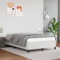 vidaXL Estructura de cama cuero sintético blanco 120x190 cm