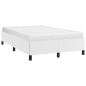 vidaXL Estructura de cama cuero sintético blanco 120x190 cm