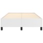 vidaXL Estructura de cama cuero sintético blanco 120x190 cm