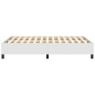 vidaXL Estructura de cama cuero sintético blanco 120x190 cm
