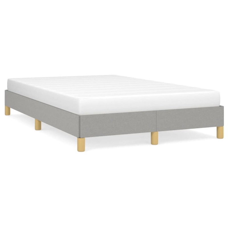 vidaXL Estructura de cama tela gris claro 120x190 cm