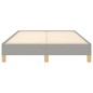 vidaXL Estructura de cama tela gris claro 120x190 cm