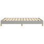 vidaXL Estructura de cama tela gris claro 120x190 cm