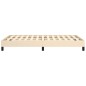 vidaXL Estructura de cama tela crema 120x190 cm vidaXL Estructura de cama tela crema 120x190 cm