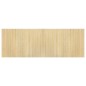 vidaXL Alfombra rectangular bambú color natural claro 70x200 cm