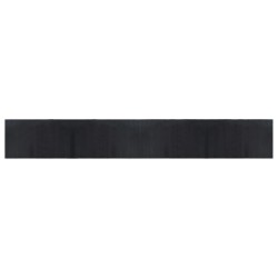 vidaXL Alfombra rectangular bambú negro 60x400 cm