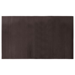 vidaXL Alfombra rectangular bambú marrón oscuro 60x100 cm