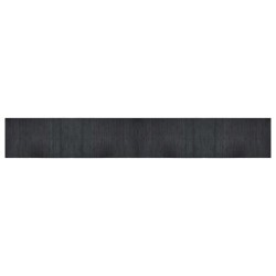 vidaXL Alfombra rectangular bambú gris 60x400 cm