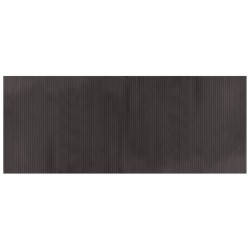 vidaXL Alfombra rectangular bambú marrón oscuro 80x200 cm