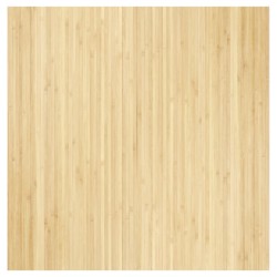vidaXL Alfombra rectangular bambú color natural claro 100x100 cm