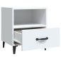 vidaXL Mesitas de noche 2 unidades madera contrachapada blanca vidaXL Mesitas de noche 2 unidades madera contrachapada blanca