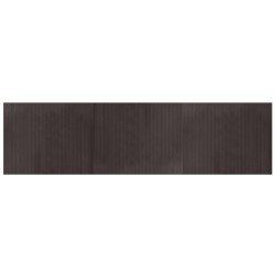 vidaXL Alfombra rectangular bambú marrón oscuro 80x300 cm