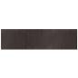 vidaXL Alfombra rectangular bambú marrón oscuro 80x300 cm vidaXL Alfombra rectangular bambú marrón oscuro 80x300 cm