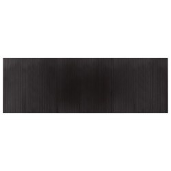 vidaXL Alfombra rectangular bambú marrón oscuro 100x300 cm