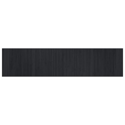 vidaXL Alfombra rectangular bambú negro 70x300 cm
