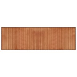 vidaXL Alfombra rectangular bambú marrón 60x200 cm