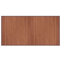 vidaXL Alfombra rectangular bambú marrón 100x200 cm