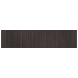 vidaXL Alfombra rectangular bambú marrón oscuro 70x300 cm