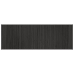 vidaXL Alfombra rectangular bambú gris 70x200 cm