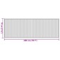vidaXL Alfombra rectangular bambú gris 70x200 cm vidaXL Alfombra rectangular bambú gris 70x200 cm