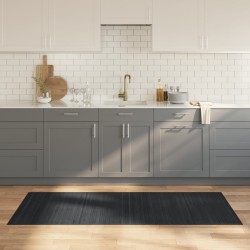 vidaXL Alfombra rectangular bambú gris 80x200 cm