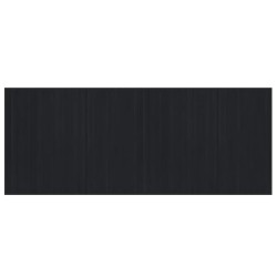vidaXL Alfombra rectangular bambú negro 80x200 cm