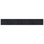 vidaXL Alfombra rectangular bambú negro 70x500 cm vidaXL Alfombra rectangular bambú negro 70x500 cm