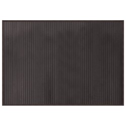 vidaXL Alfombra rectangular bambú marrón oscuro 70x100 cm
