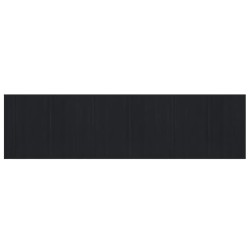 vidaXL Alfombra rectangular bambú negro 80x300 cm