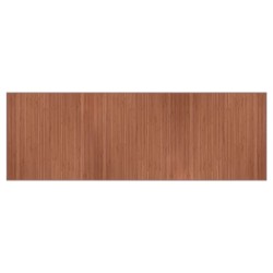 vidaXL Alfombra rectangular bambú marrón 100x300 cm
