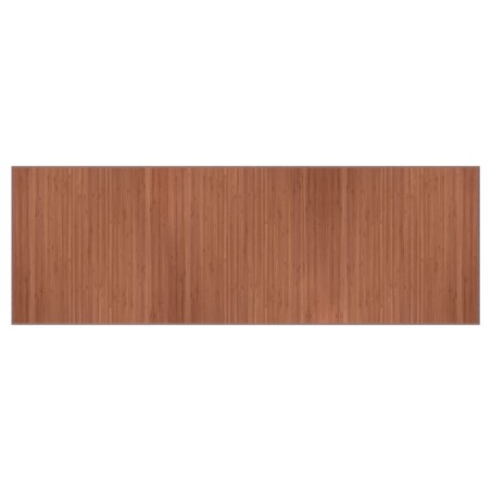 vidaXL Alfombra rectangular bambú marrón 100x300 cm